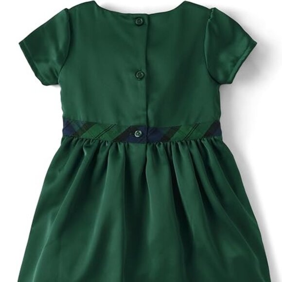 NEW Gymboree 2T Toddler Green Special Occasion Dress Noble Bow and Diaper Cover - Picture 7 of 11